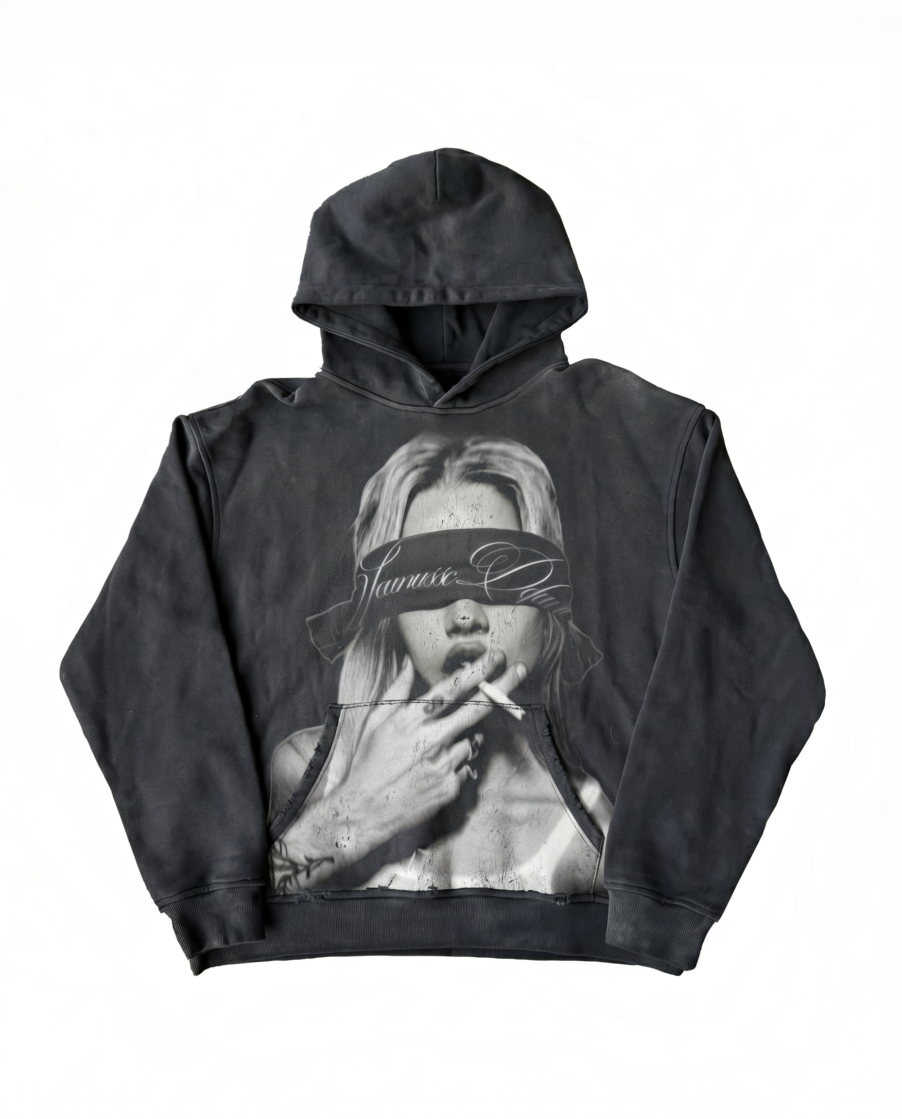 BLINDFOLD HOODIE "DEEP ONYX"